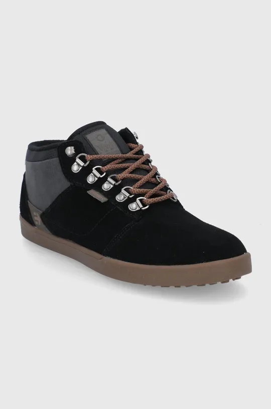 Semišové topánky Etnies Jefferson čierna