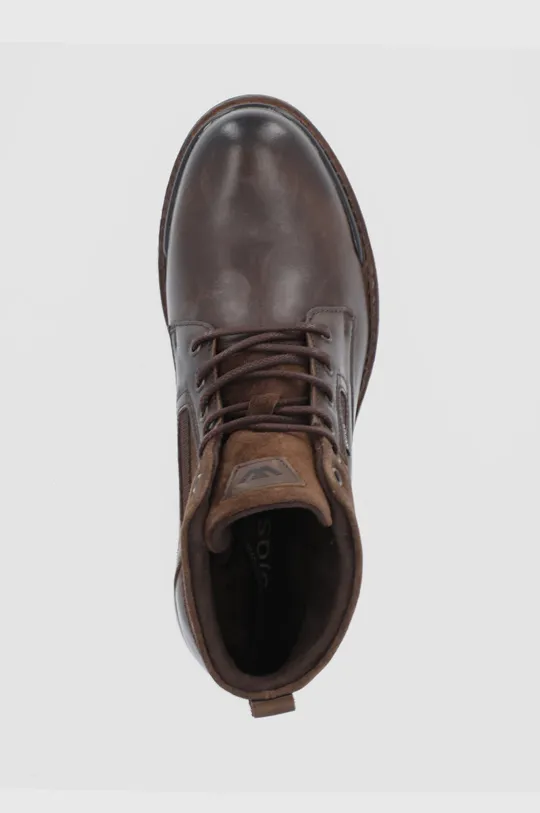 коричневый Кожаные ботинки Wojas