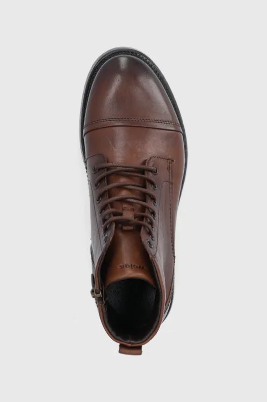 коричневый Кожаные ботинки Wojas