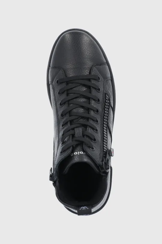 μαύρο Δερμάτινα παπούτσια Wojas