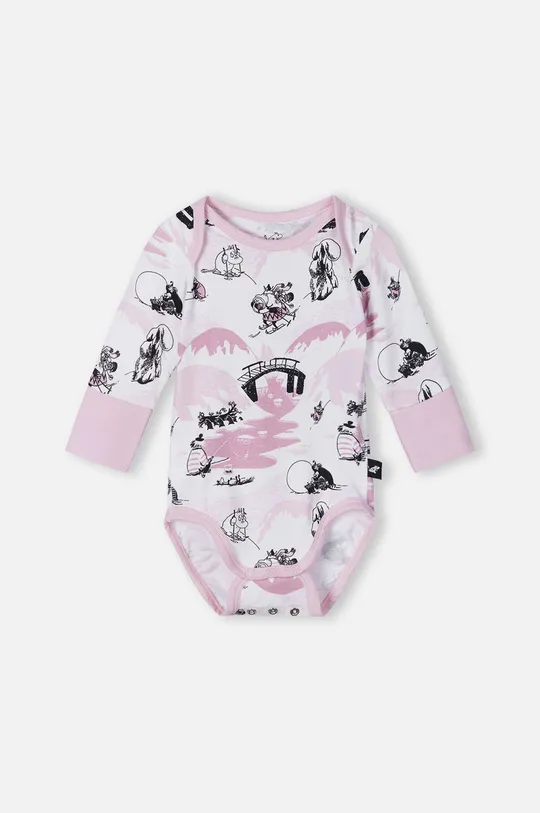 рожевий Боді для немовлят Reima Moomin Snyggast Для дівчаток