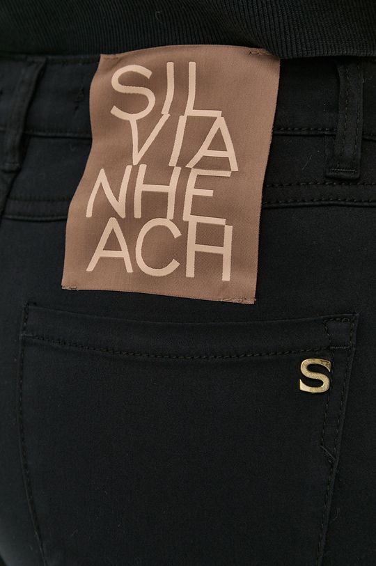czarny Silvian Heach Spodnie
