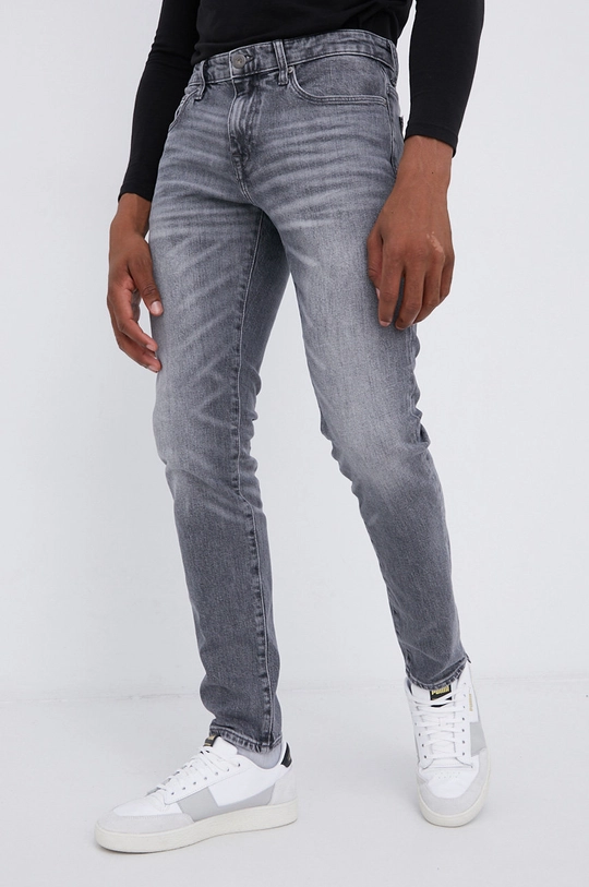 sivá Bavlnené rifle Cross Jeans Tapered Pánsky