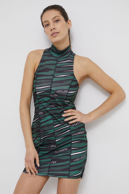 LaBellaMafia - Šaty oceľová zelená