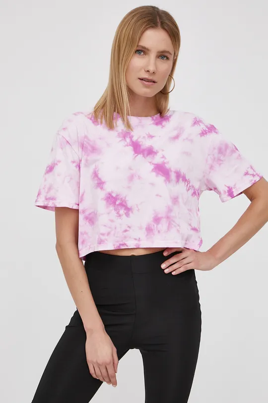 różowy Volcom T-shirt bawełniany Damski