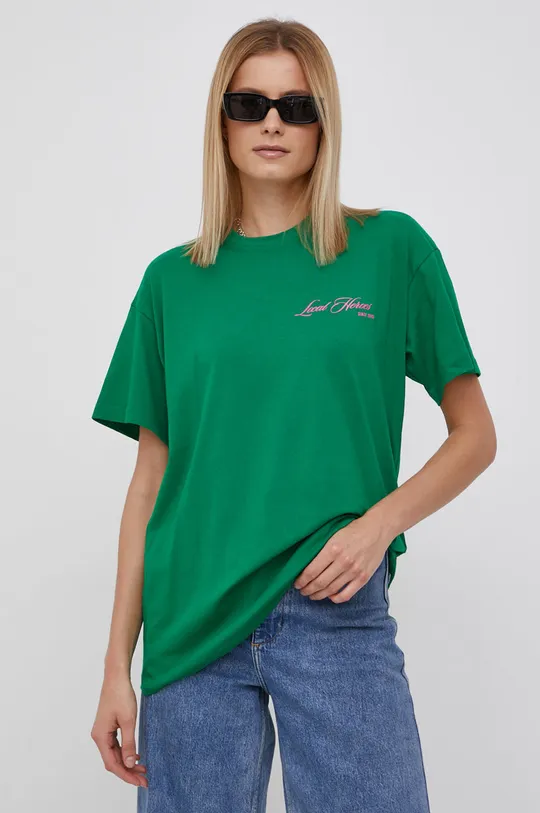 Βαμβακερό μπλουζάκι Local Heroes πράσινο