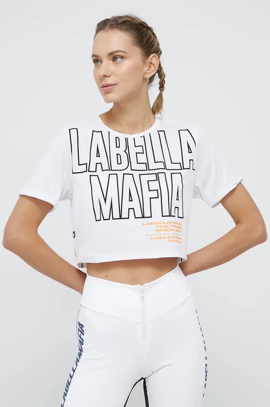 λευκό Μπλουζάκι LaBellaMafia Γυναικεία