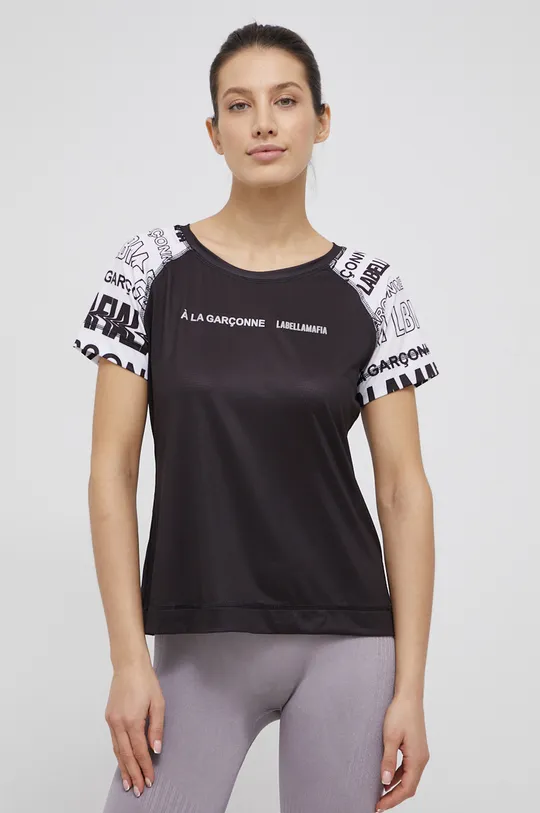 czarny LaBellaMafia t-shirt Damski