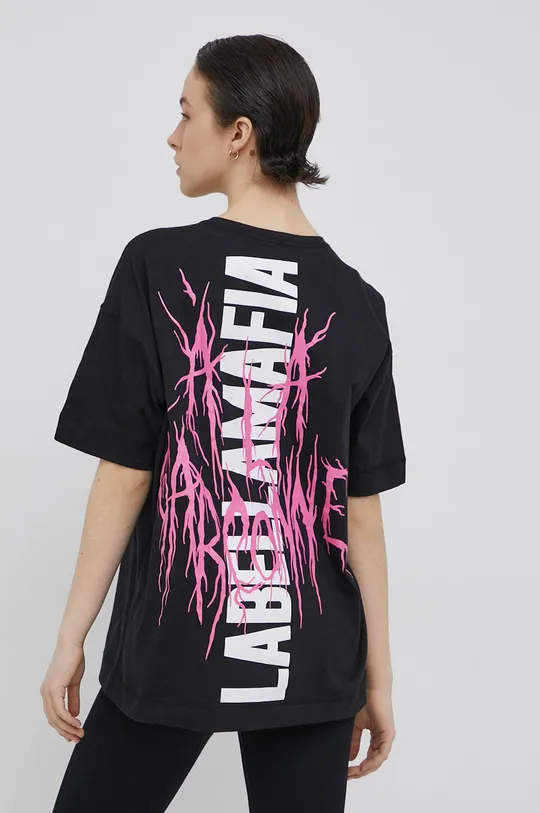 czarny LaBellaMafia T-shirt bawełniany