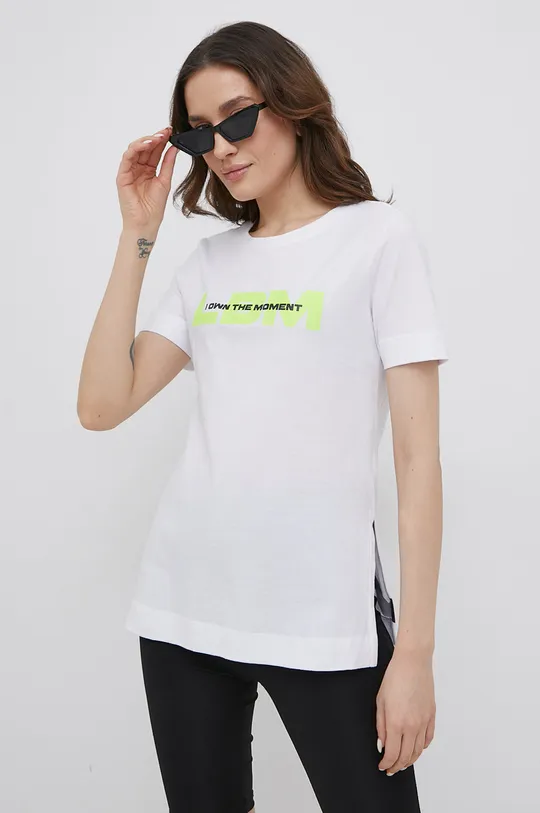 biały LaBellaMafia T-shirt bawełniany Damski