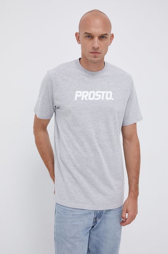 szary Prosto T-shirt Męski
