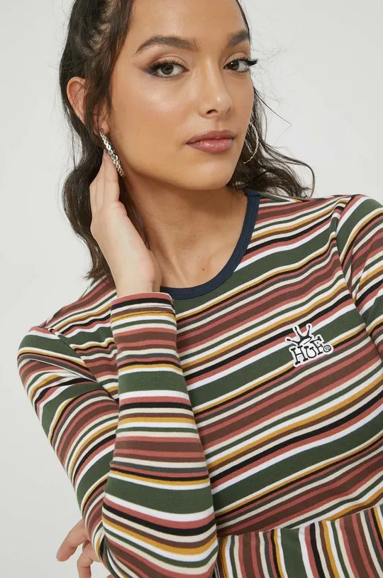 πολύχρωμο Βαμβακερή μπλούζα με μακριά μανίκια HUF Γυναικεία
