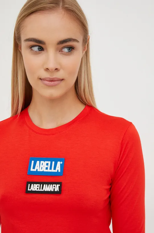 rdeča Majica z dolgimi rokavi LaBellaMafia
