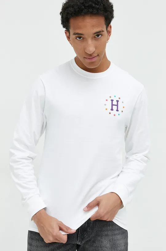 Bavlnené tričko s dlhým rukávom HUF  100% Bavlna