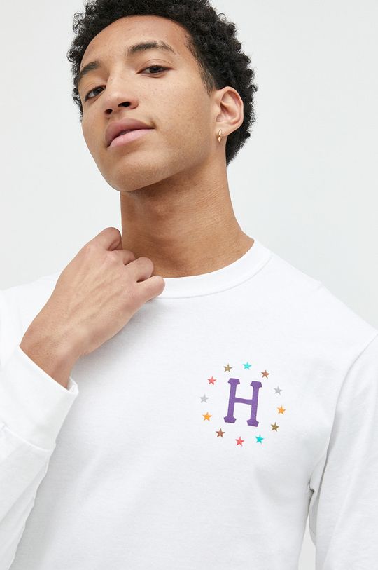 Bavlněné tričko s dlouhým rukávem HUF Pánský