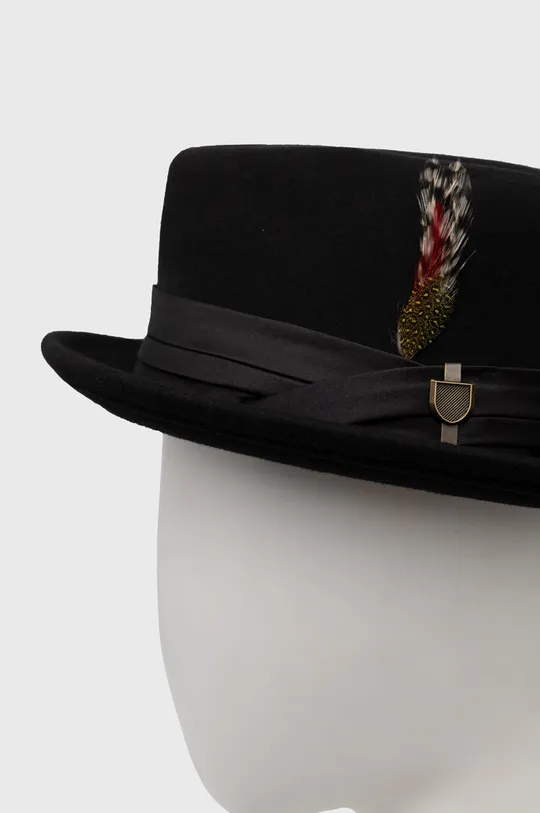 Μάλλινο καπέλο Brixton μαύρο