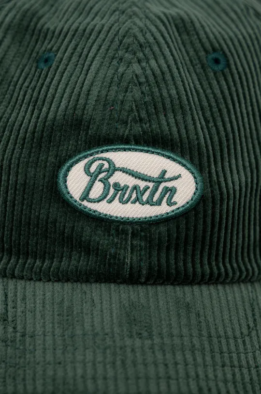 Βαμβακερό καπέλο του μπέιζμπολ Brixton πράσινο