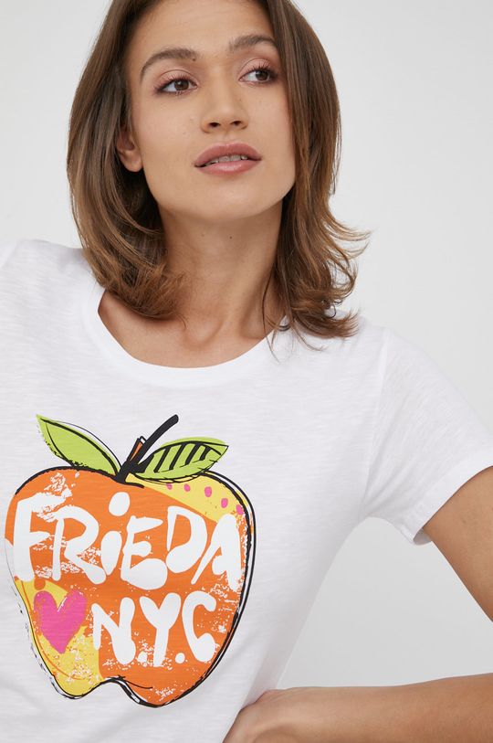 biela Bavlnené tričko Frieda & Freddies