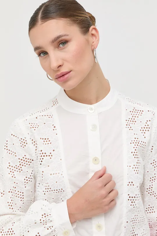 білий Бавовняна блузка Custommade