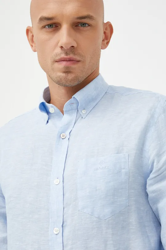 modra Lanena srajca Gant