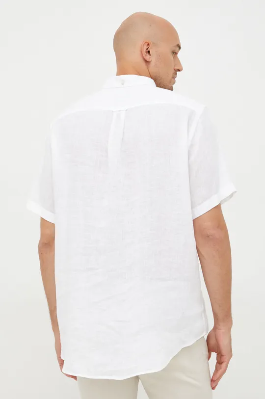 bijela Lanena košulja Gant
