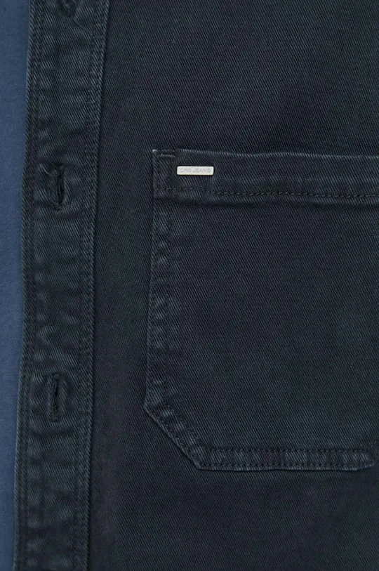 Rifľová košeľa Cross Jeans čierna