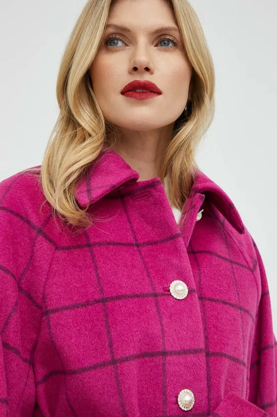 ružová Vlnený kabát Custommade Isabel