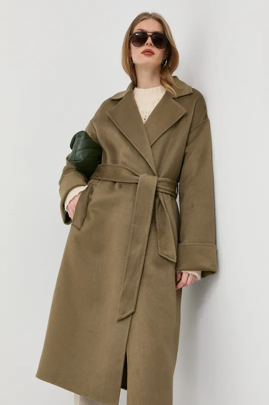 πράσινο Μάλλινο παλτό Notes du Nord Elisa Γυναικεία