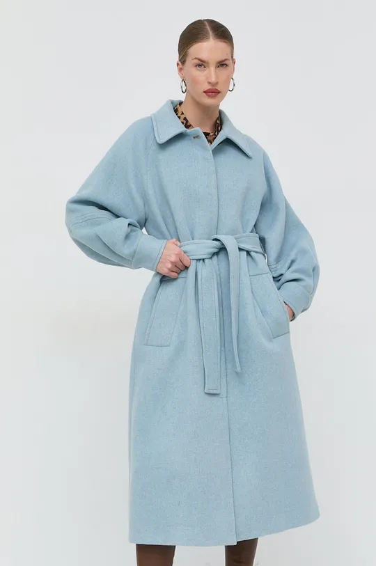 μπλε Μάλλινο παλτό Beatrice B Γυναικεία