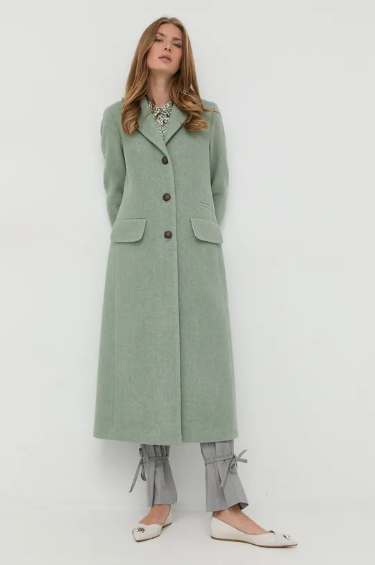 Μάλλινο παλτό Beatrice B πράσινο