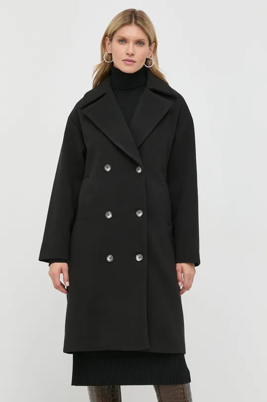 Παλτό Silvian Heach μαύρο