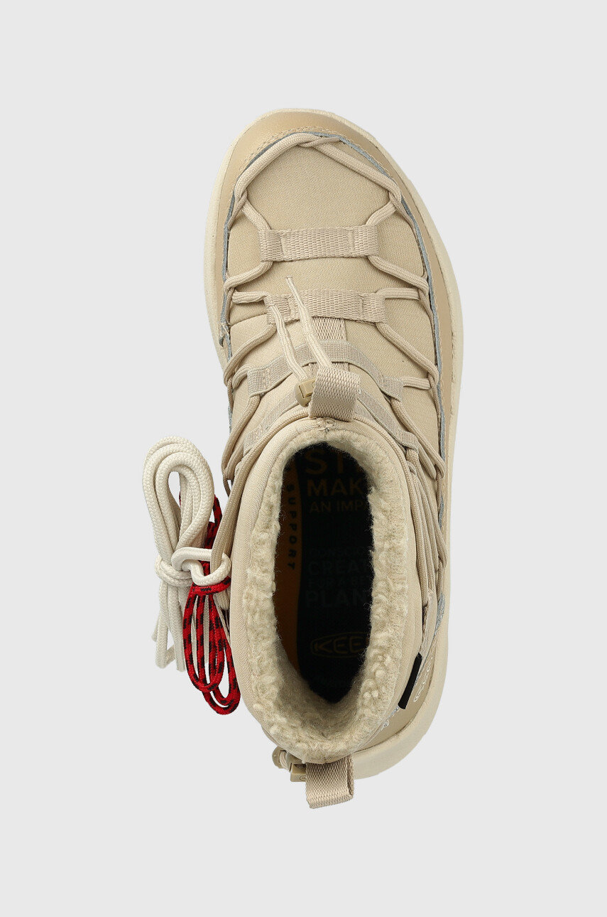 beige Keen snow boots