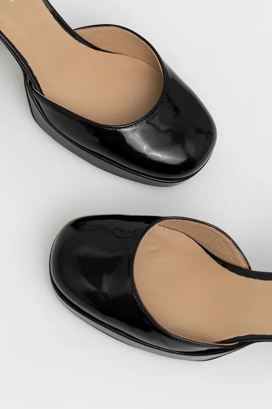 чёрный Кожаные туфли Wojas