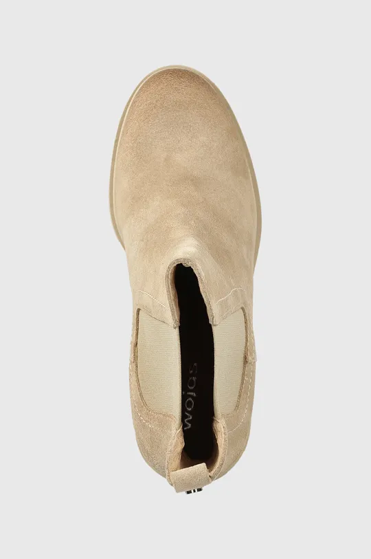 béžová Semišové topánky chelsea Wojas