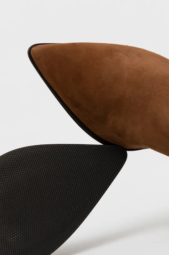 коричневий Замшеві чоботи Wojas