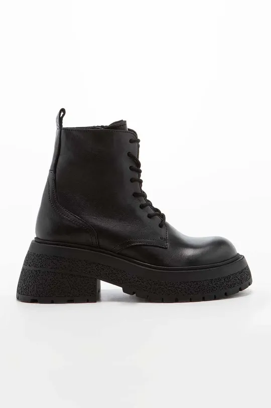 čierna Kožené členkové topánky Charles Footwear Karen Dámsky
