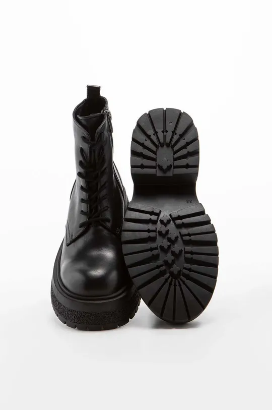 μαύρο Δερμάτινες μπότες Charles Footwear Karen