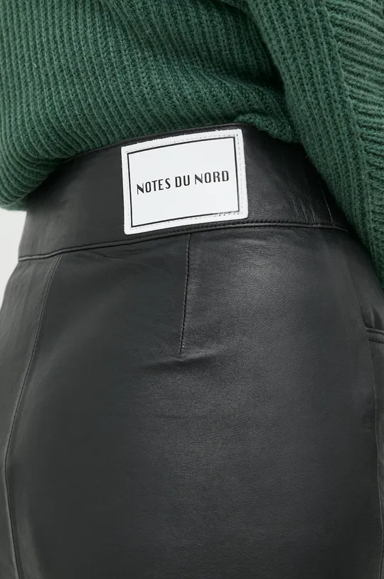 čierna Kožená sukňa Notes du Nord