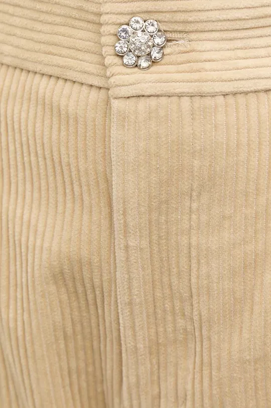 béžová Manšestrové nohavice Custommade Priva
