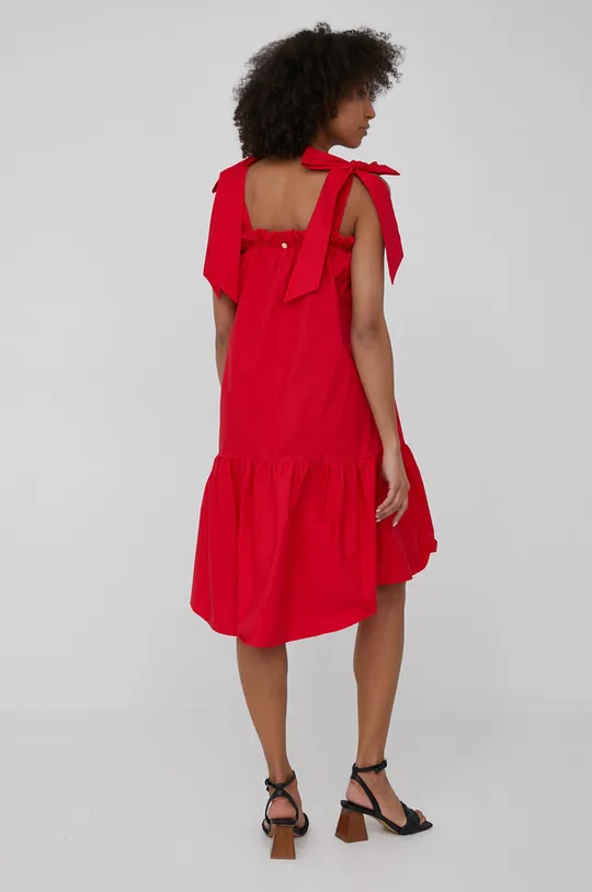 κόκκινο Βαμβακερό φόρεμα XT Studio