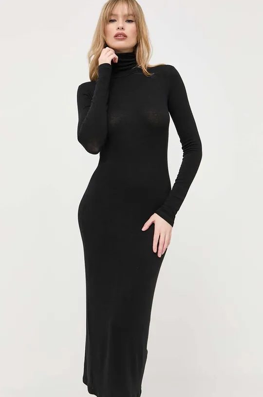 μαύρο Φόρεμα από μείγμα μαλλιού Notes du Nord Γυναικεία