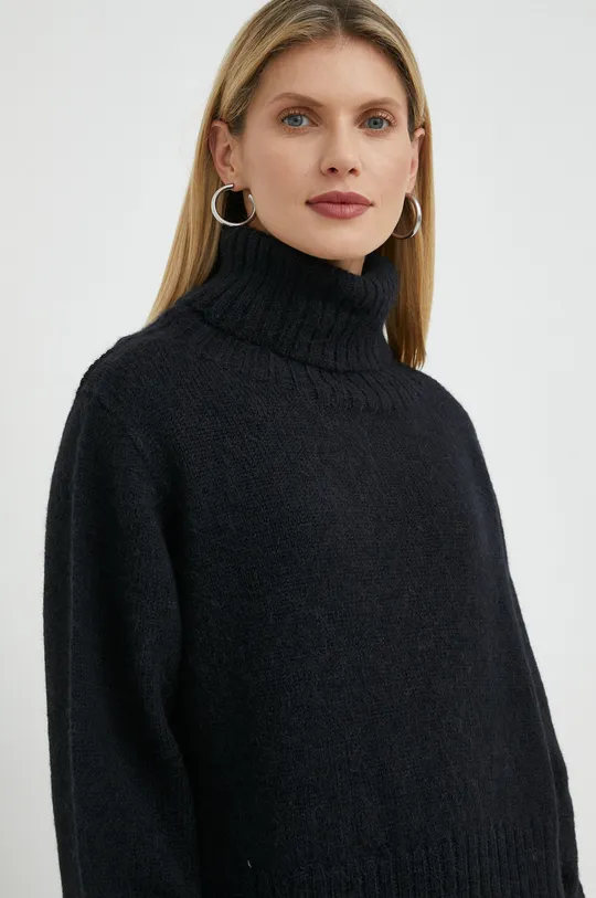 czarny Herskind sweter wełniany Jojo