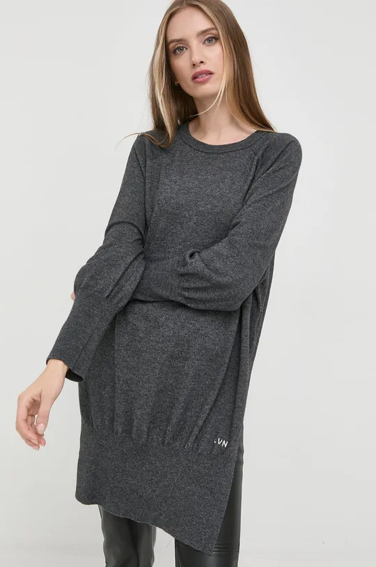 Кашемировый свитер Liviana Conti серый