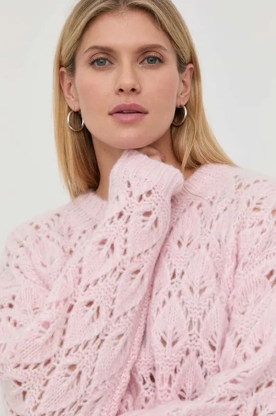 roza Vuneni pulover Beatrice B