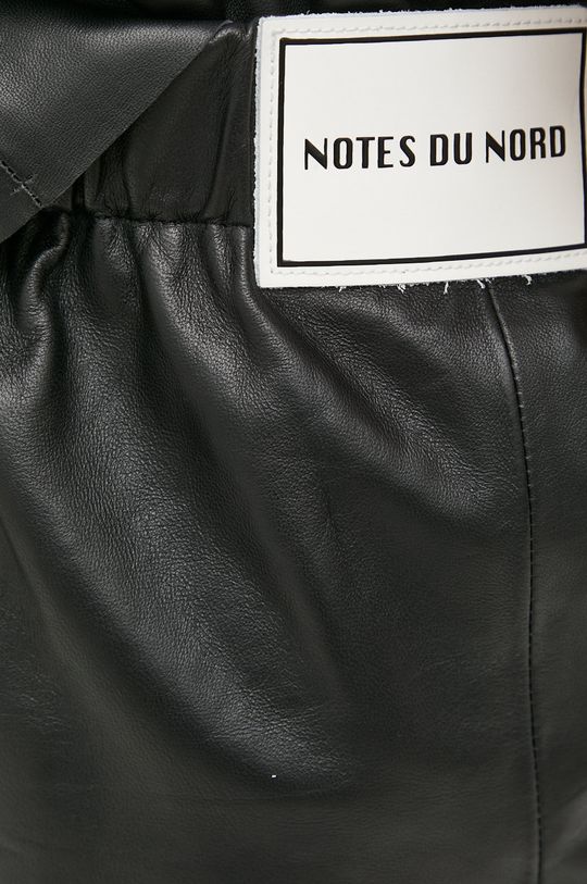 czarny Notes du Nord szorty skórzane