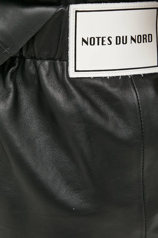 fekete Notes du Nord bőr rövidnadrág