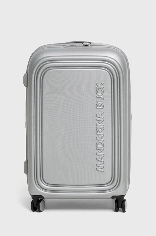 srebrny Mandarina Duck walizka LOGODUCK + Unisex