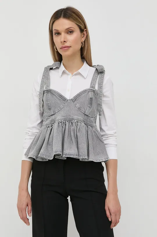 сірий Джинсова блузка Custommade Жіночий
