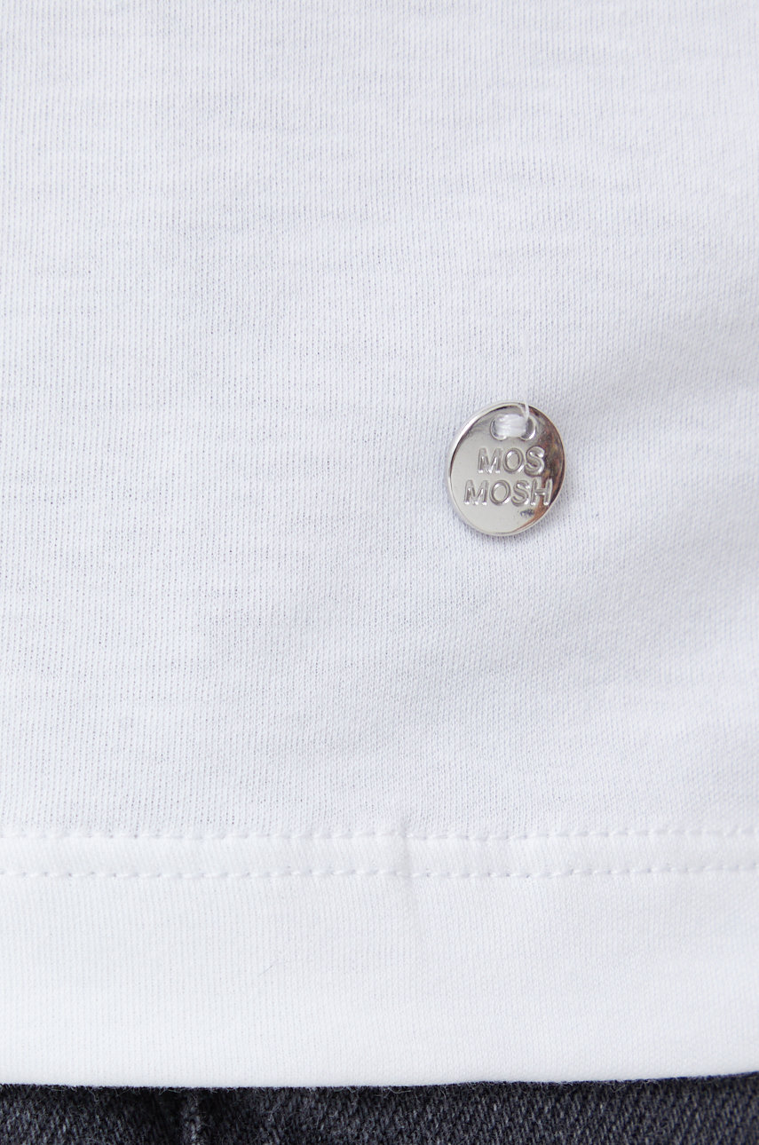 Хлопковая футболка Mos Mosh цвет белый | ANSWEAR.ua