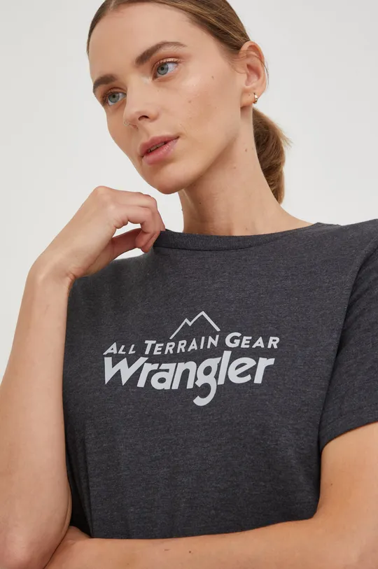 szary Wrangler t-shirt Damski